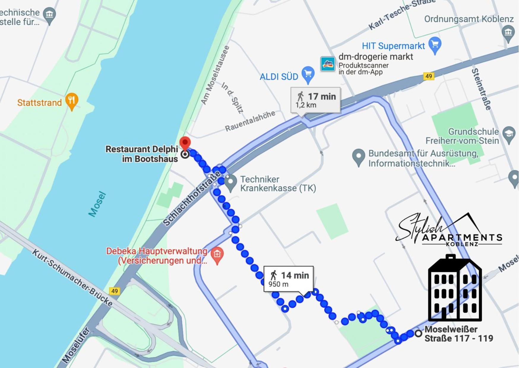 Modern - Fuer Freunde & Familien, Stadtnah, Parkplatz, E-ladestation, Gitterbox Fuer Fahrraeder, Fitnessstudio, Digitale Gaestemappe Mit Restaurant- Und Unternehmenstipps * Coblenza