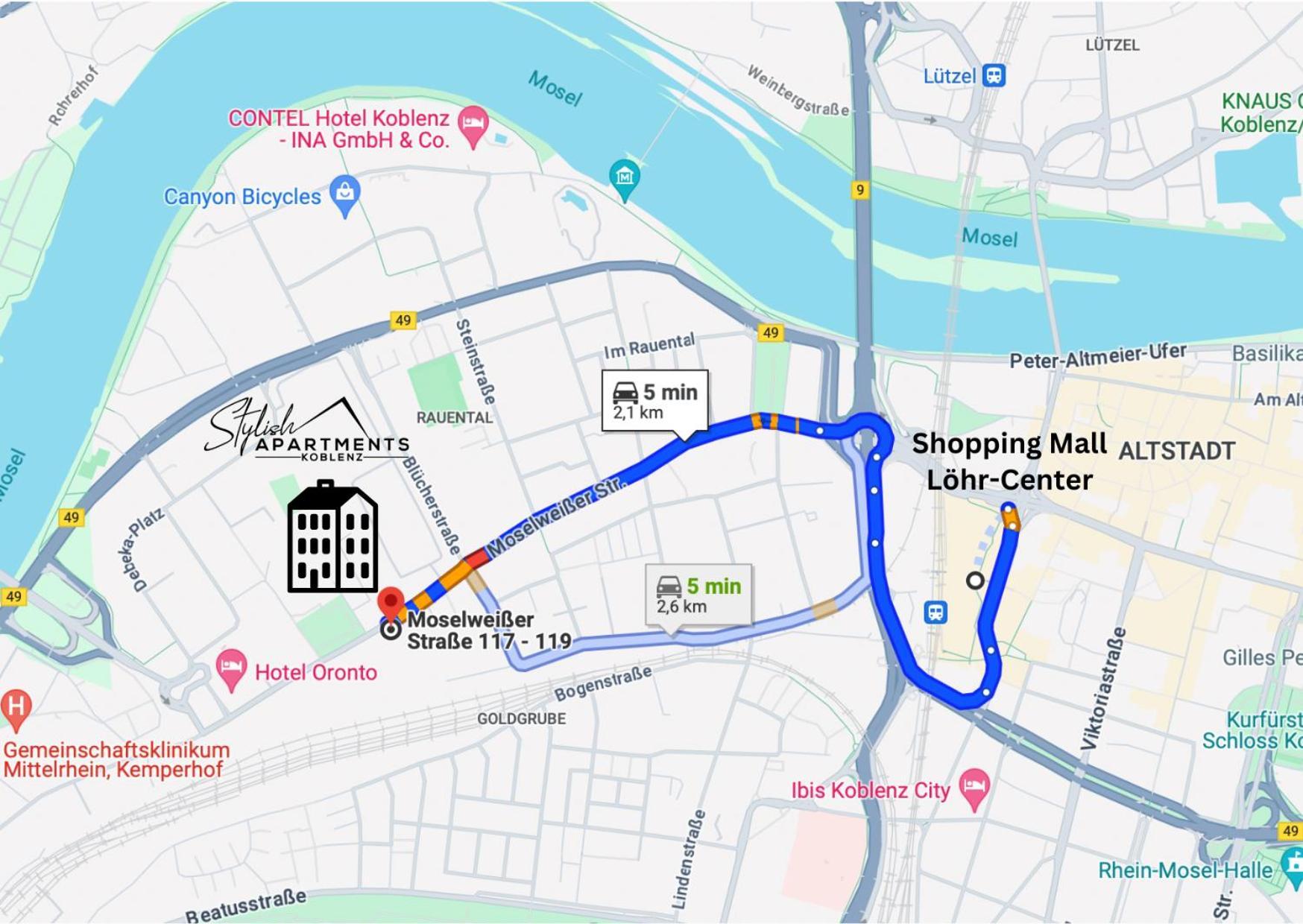 Modern - Fuer Freunde & Familien, Stadtnah, Parkplatz, E-ladestation, Gitterbox Fuer Fahrraeder, Fitnessstudio, Digitale Gaestemappe Mit Restaurant- Und Unternehmenstipps * Coblenza